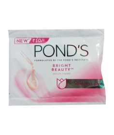 Ponds Bright Beauty Serum Cream  Fairness Cream (7g) | Pack of 12-Rs.10  